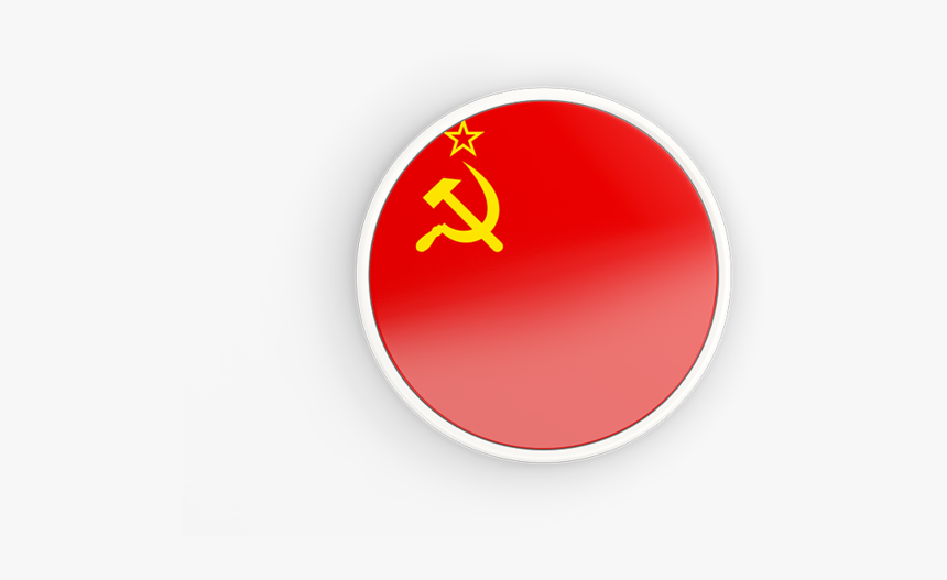 Round Icon With White Frame - Flag Of The Soviet Union, HD Png Download, Free Download