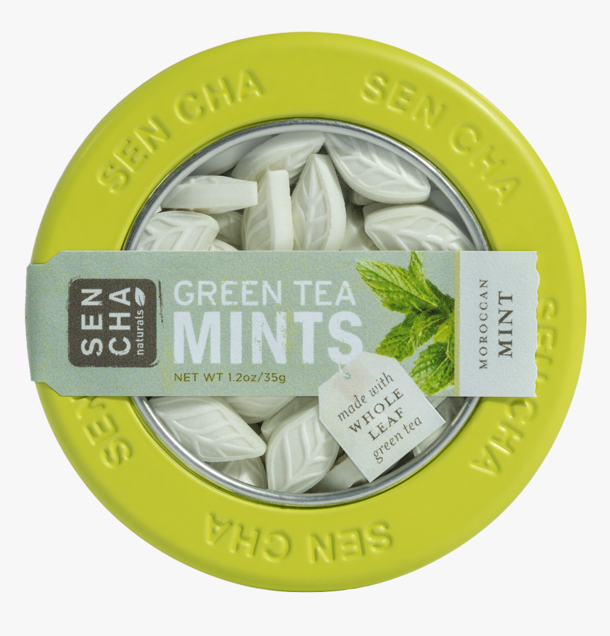 Variety, Green Tea Mints, Canister Display Box Of - Sencha Naturals Yuzu Ginger Green Tea Mints, HD Png Download, Free Download