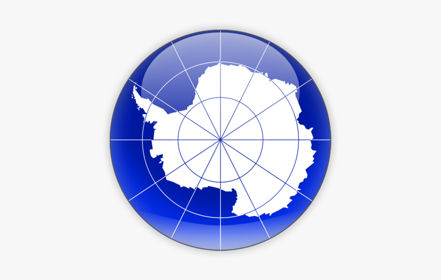 Download Flag Icon Of Antarctica At Png Format - Blue Flag With White Shape, Transparent Png, Free Download
