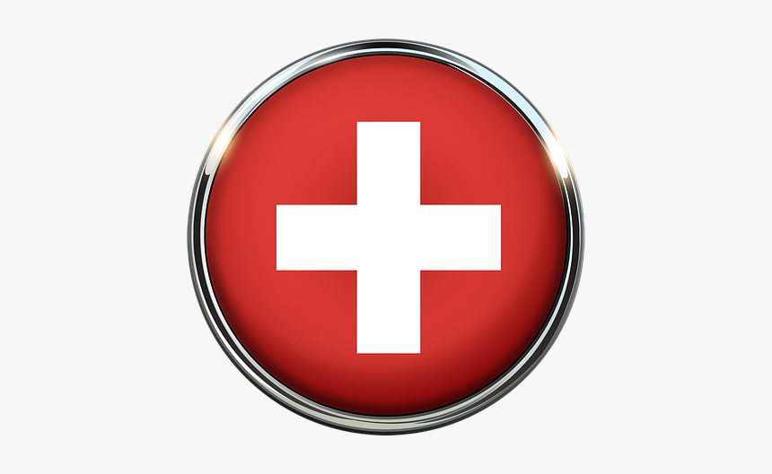 Switzerland, Flag, Circle, Background Image, White, - Cruz De Hospital Png, Transparent Png, Free Download