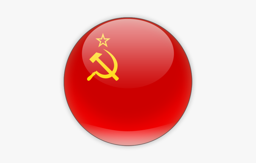 Soviet Flag Png - Soviet Union Flag Circle, Transparent Png, Free Download