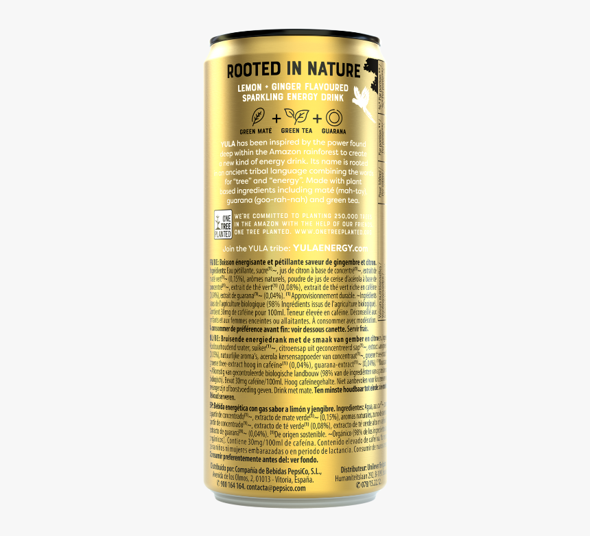 [yula Lemon & Ginger] - Caffeinated Drink, HD Png Download, Free Download