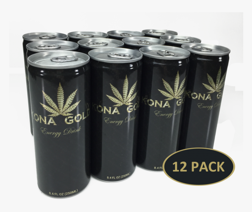 Kona Gold Energy Drinks - Energy Drink 12 Pack, HD Png Download, Free Download