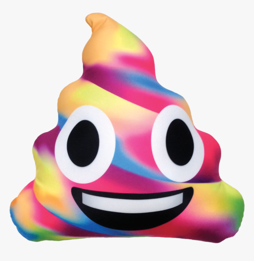 Emoji Clipart Glitter - Rainbow Poop Emoji Png, Transparent Png, Free Download