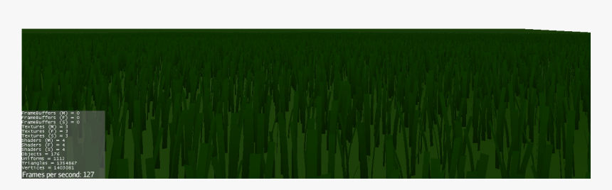 I Made A Simple, 6 Tri Grass Blade Model And Generated - Grass, HD Png Download, Free Download