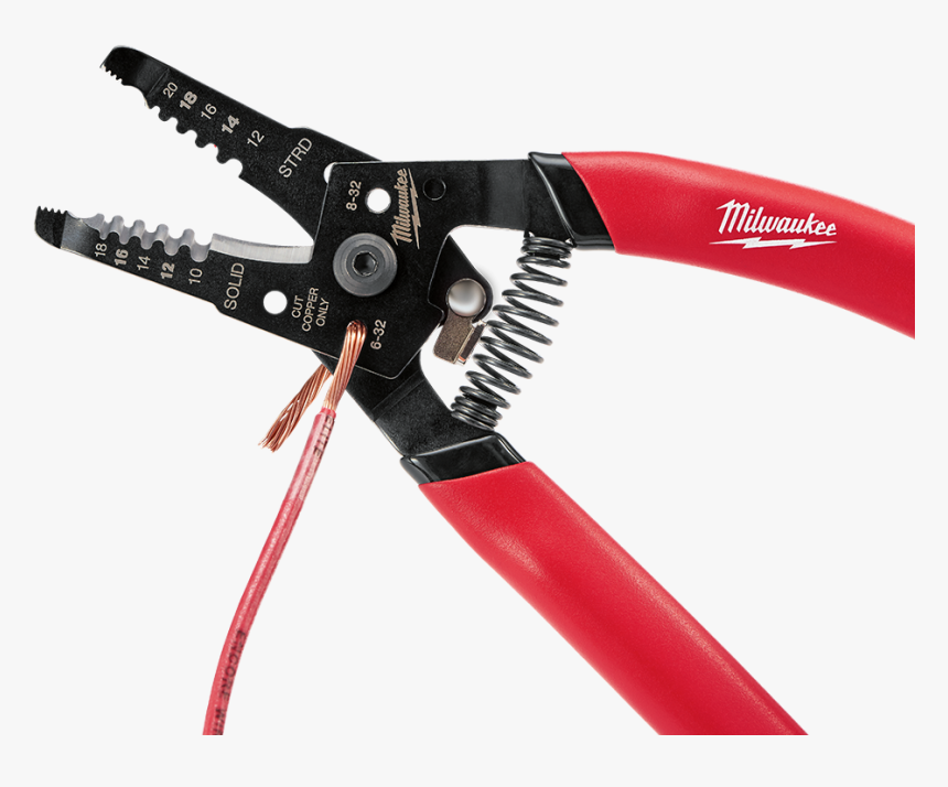 Wire Stripper/cutter For Solid - Milwaukee Tools Wire Striper, HD Png Download, Free Download