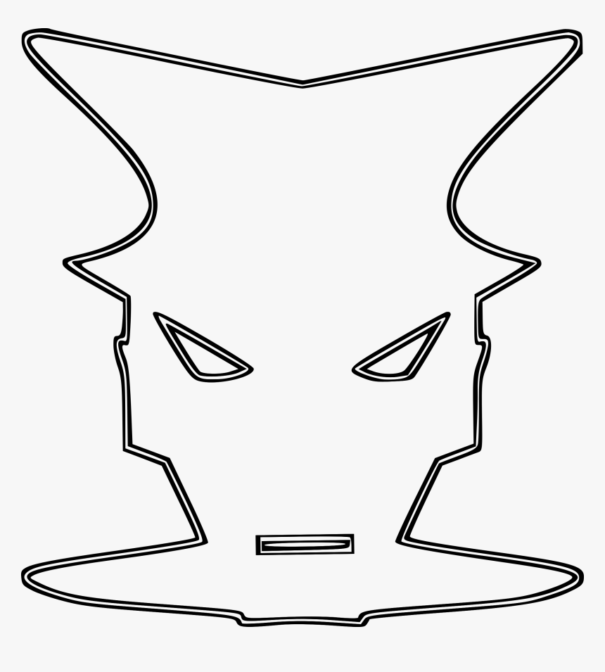 Carnival Mask 3 Outline Clip Arts - Halloween Maske Fargelegge, HD Png Download, Free Download