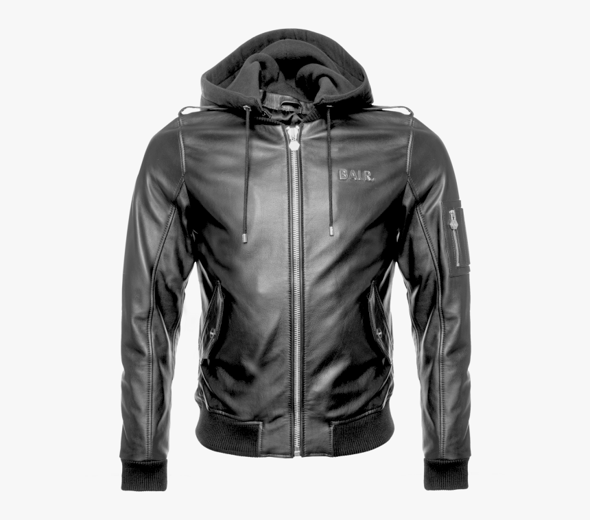 Balr Hooded Leather Jacket, HD Png Download, Free Download