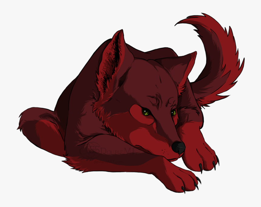 Red Wolf By Cassdoubleme-d4d7rwb - Red Wolf Drawing Png, Transparent Png, Free Download