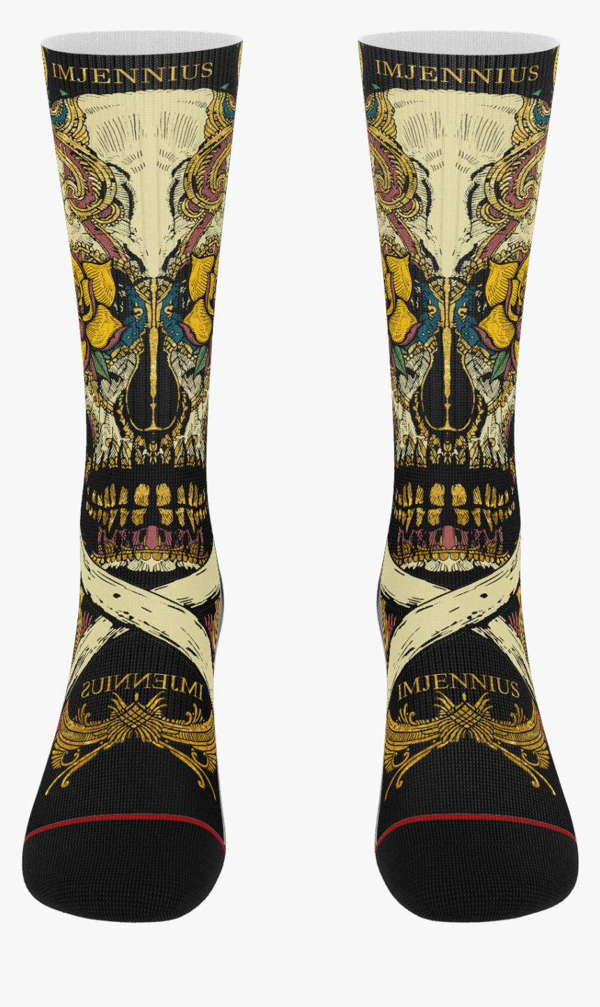 Socks Custom Design Tattoo Art By Imjennius Mexican - Sock, HD Png Download, Free Download