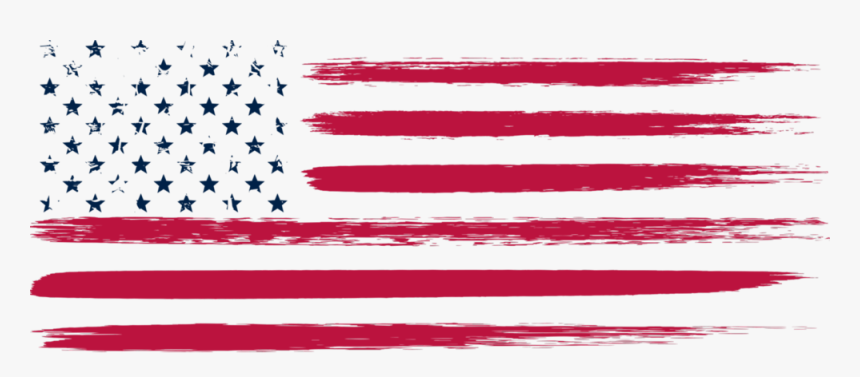 Distressed American Flag Decal Black And White