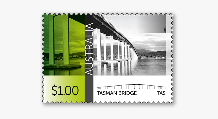 Tasman Bridge $1.00 Stamp, HD Png Download, Free Download