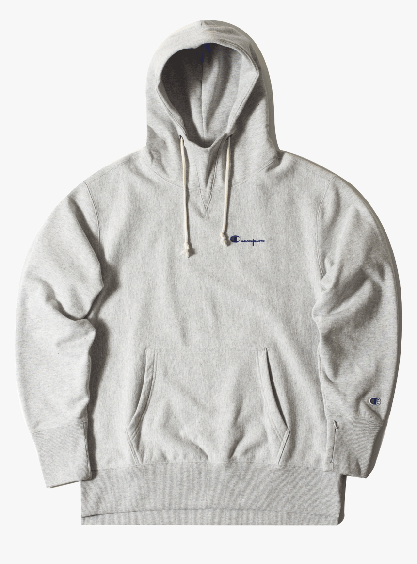 Champion Sweaters Hooded Full Zip Sweatshirt Grey - Hoodie, HD Png Download, Free Download