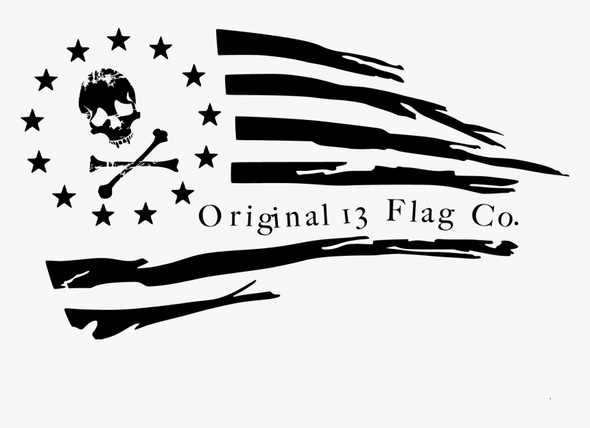 Transparent Hanging Christmas Stockings Clipart - Black And White Us Flag Tattoo, HD Png Download, Free Download