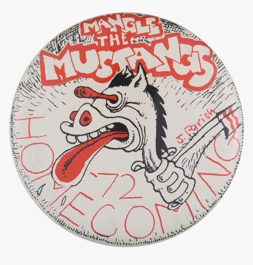 Mangle The Mustangs Event Button Museum - Cartoon, HD Png Download, Free Download