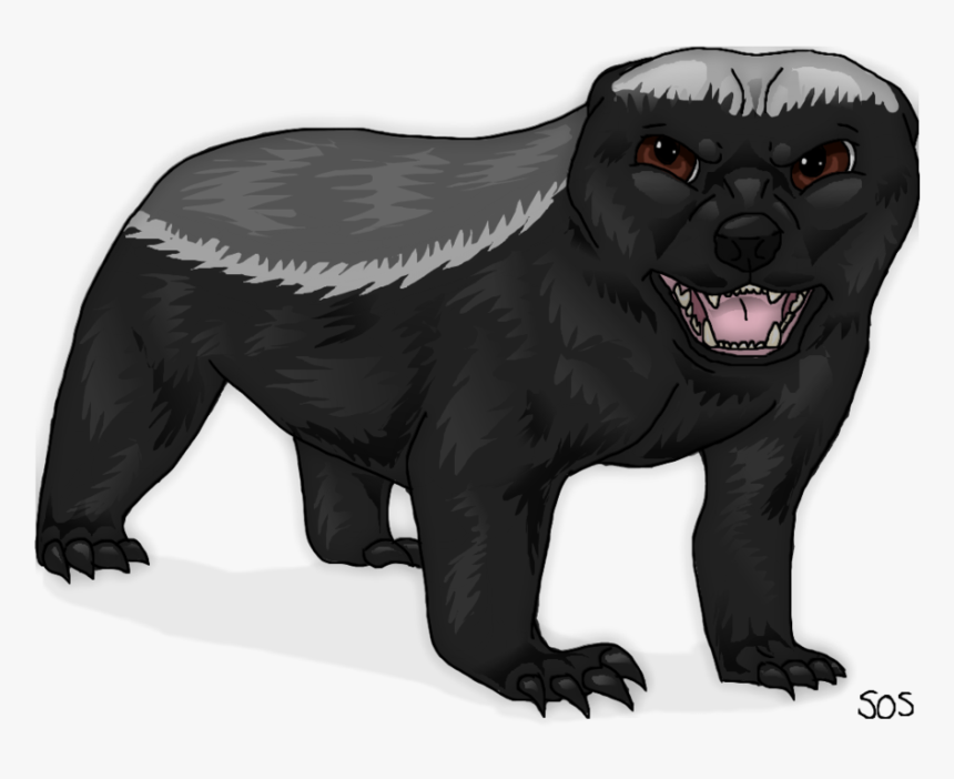 Honey Badger Clipart Transparent - Honey Badger Cartoon Transparent, HD Png Download, Free Download