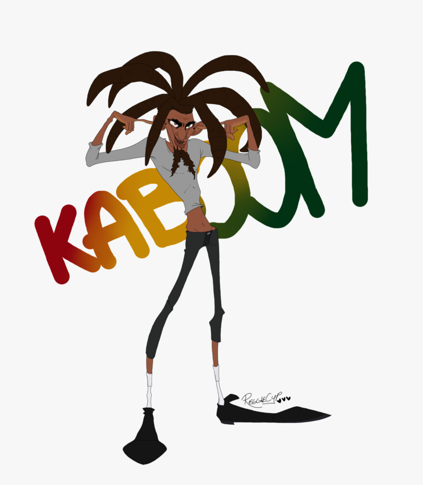 Jamaican Drawing Reggae - Cartoon, HD Png Download, Free Download