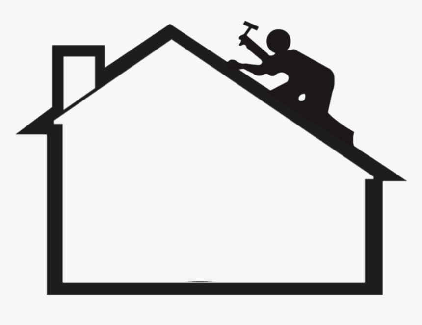 House Construction Clipart Black And White - Roofing Clip Art, HD Png Download, Free Download