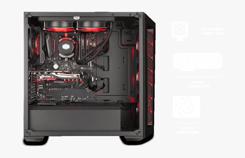 Main Components Clearance - Cooler Master Masterbox Mb510l, HD Png Download, Free Download