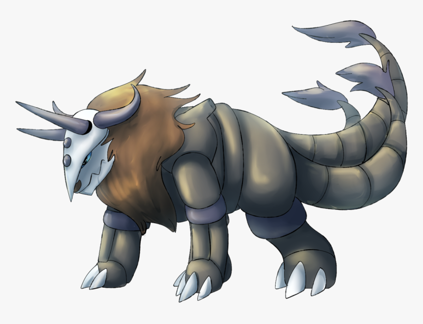 Tauros/aggron Normal/steel Type - Cartoon, HD Png Download, Free Download