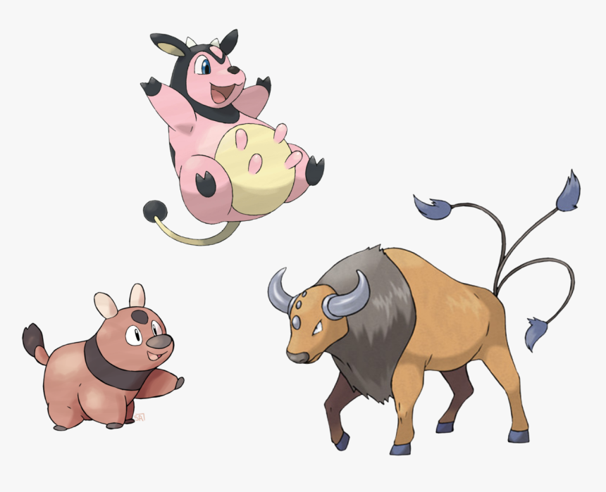 Tauros Miltank Pre Evolution, HD Png Download, Free Download