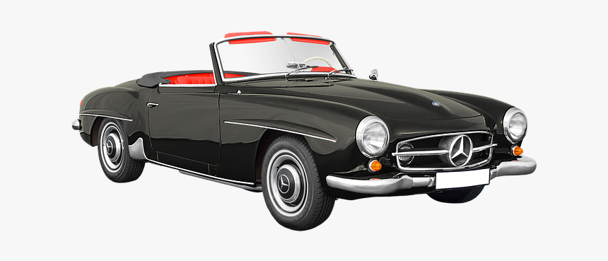 Mercedes-benz 190 Sl, Cabriolet - Vintage Mercedes Benz Transparent Background, HD Png Download, Free Download