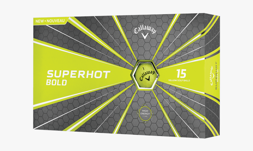 Callaway Superhot 15ball Pack - Callaway Superhot Bold Yellow, HD Png Download, Free Download