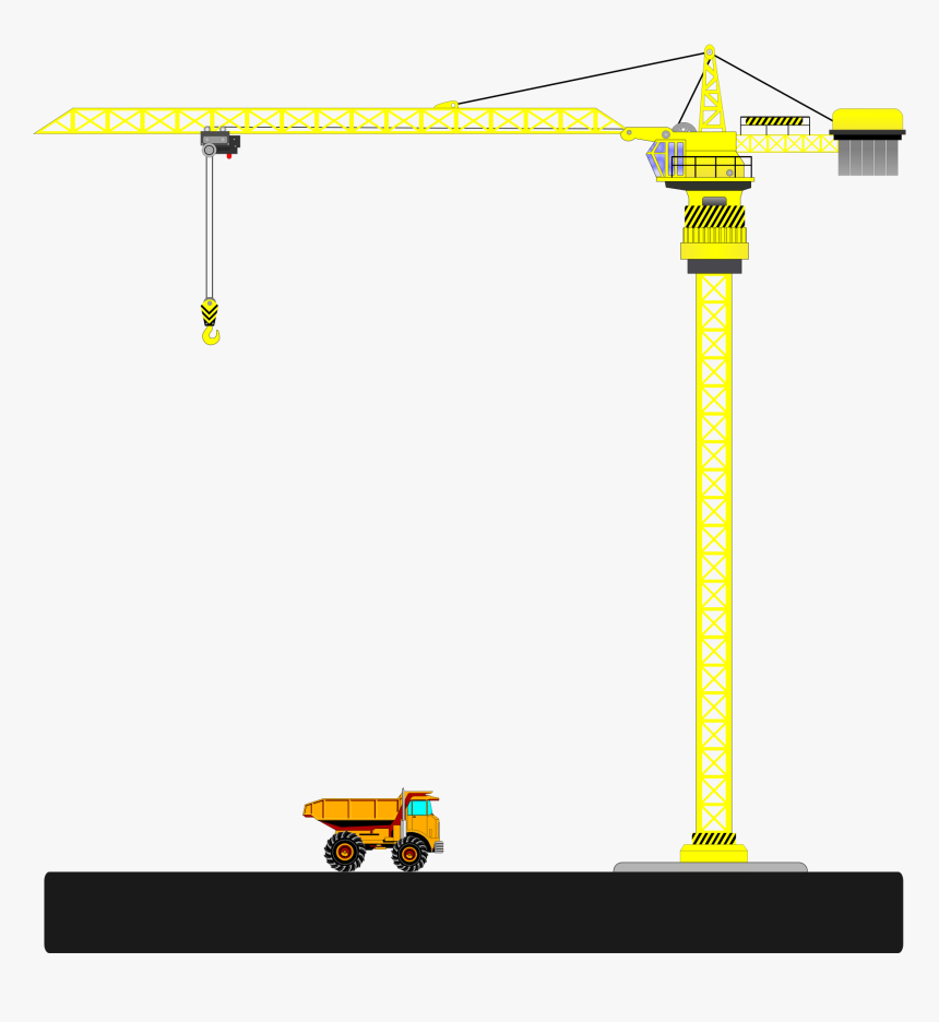 Construction Clipart Crane - Dump Truck Clip Art, HD Png Download, Free Download
