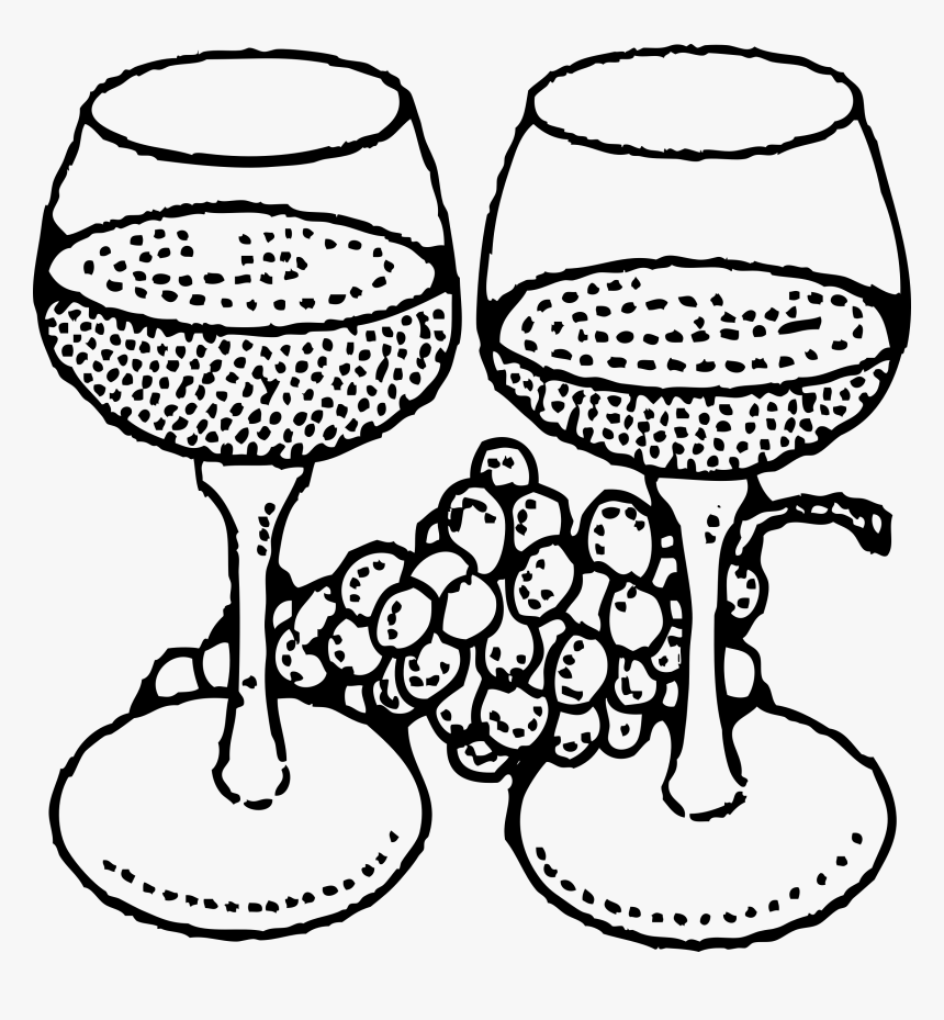 Two Glasses Of Wine Clip Arts - Wine Glass Clip Art, HD Png Download, Free Download