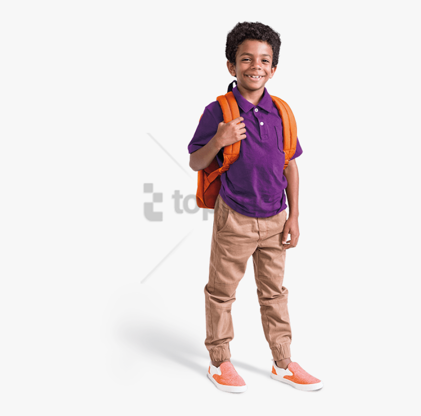 Free Png School Going Children Png Png Image With Transparent - Boy Standing Transparent Background, Png Download, Free Download