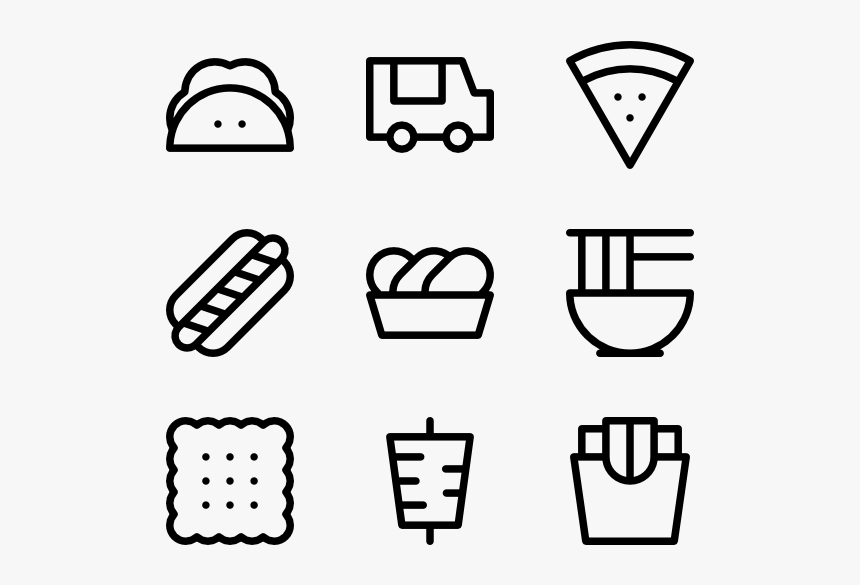 Fast Food - Math Icons, HD Png Download, Free Download