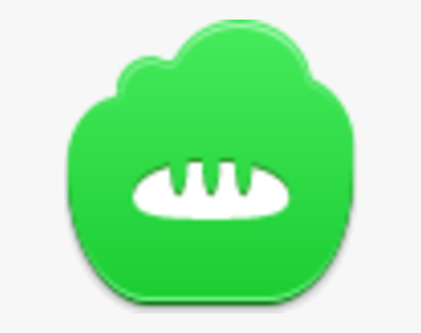 Free Green Cloud Bread - Food Icon Small Green, HD Png Download, Free Download
