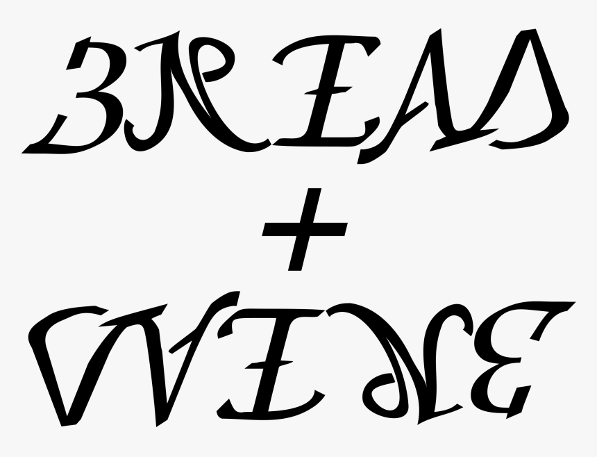 This Free Icons Png Design Of Bread And Wine Ambigram - Illustration, Transparent Png, Free Download