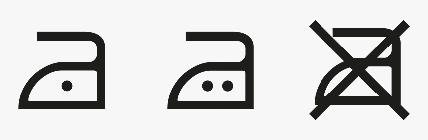 Ironing Symbols - Transparent Wash Care Symbols, HD Png Download, Free Download