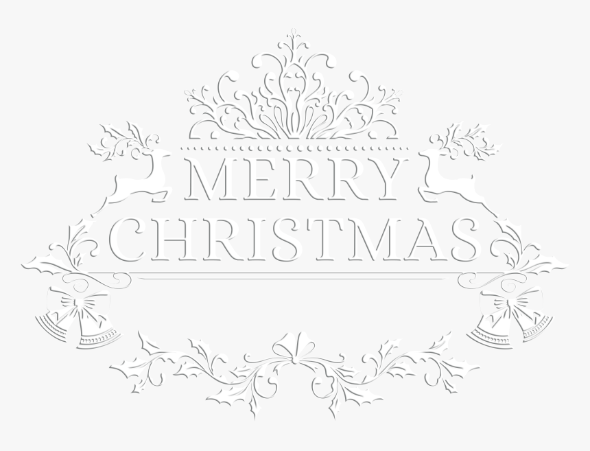 Merry Christmas White Transparent Png Clip Art Image - Christmas Day, Png Download, Free Download