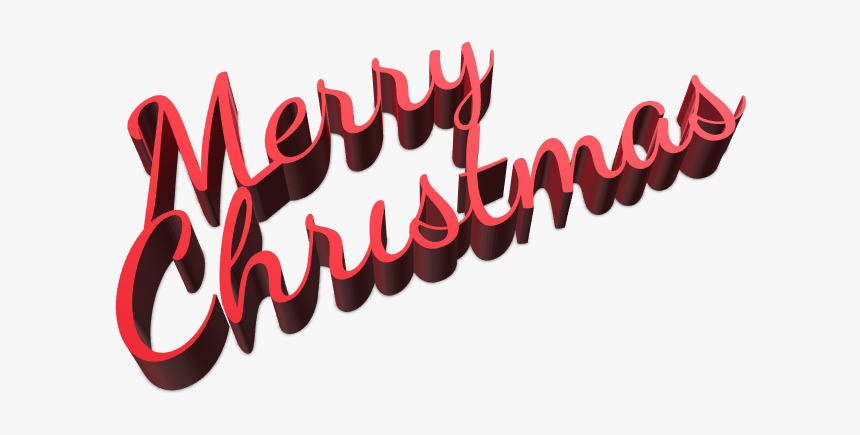 Merry Christmas Sign - Calligraphy, HD Png Download, Free Download