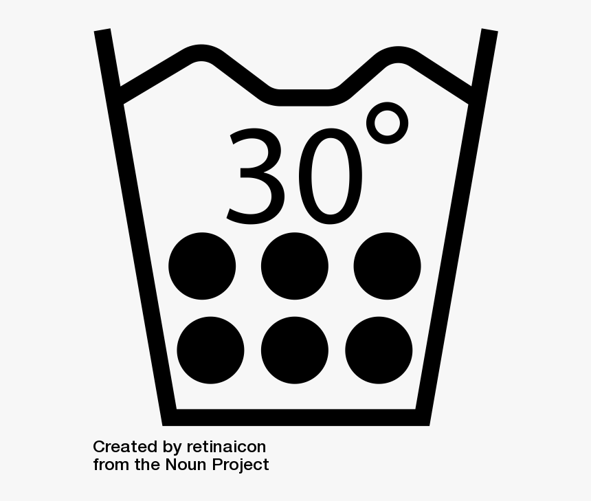 Machine Was Temperature 30 Or Cold - Machine Wash Cold Symbol Png, Transparent Png, Free Download