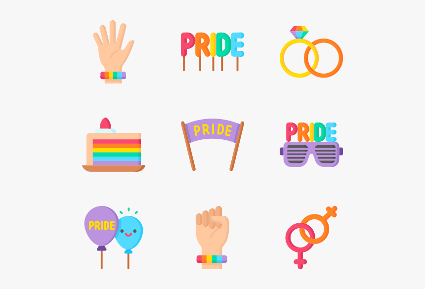 Pride March Icon Png, Transparent Png, Free Download