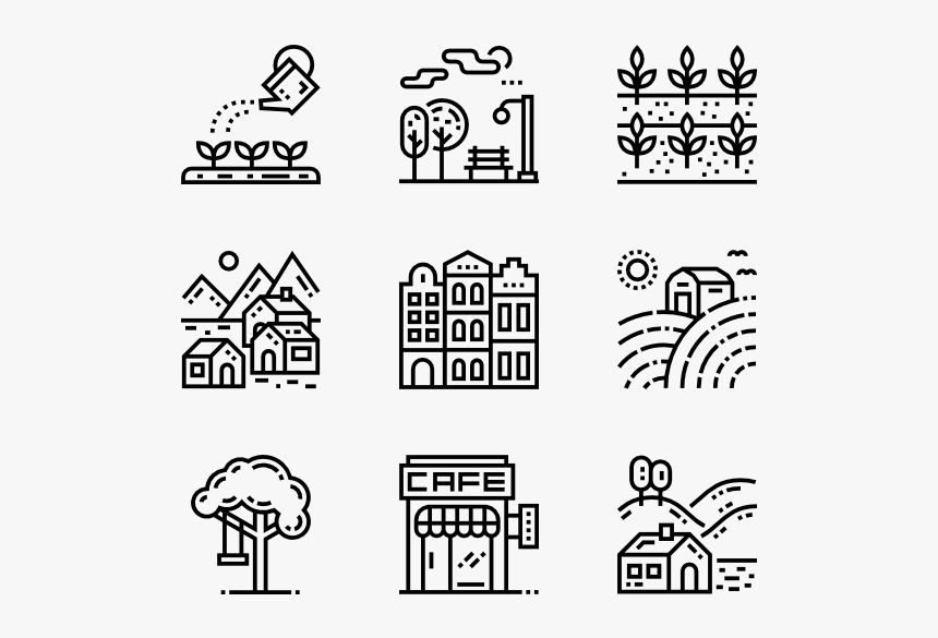 Packs Vector Svg - Village Icons, HD Png Download, Free Download