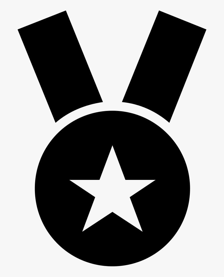 Star Medal Necklace Sportive Symbol Comments - Medal Icon Transparent Background, HD Png Download, Free Download