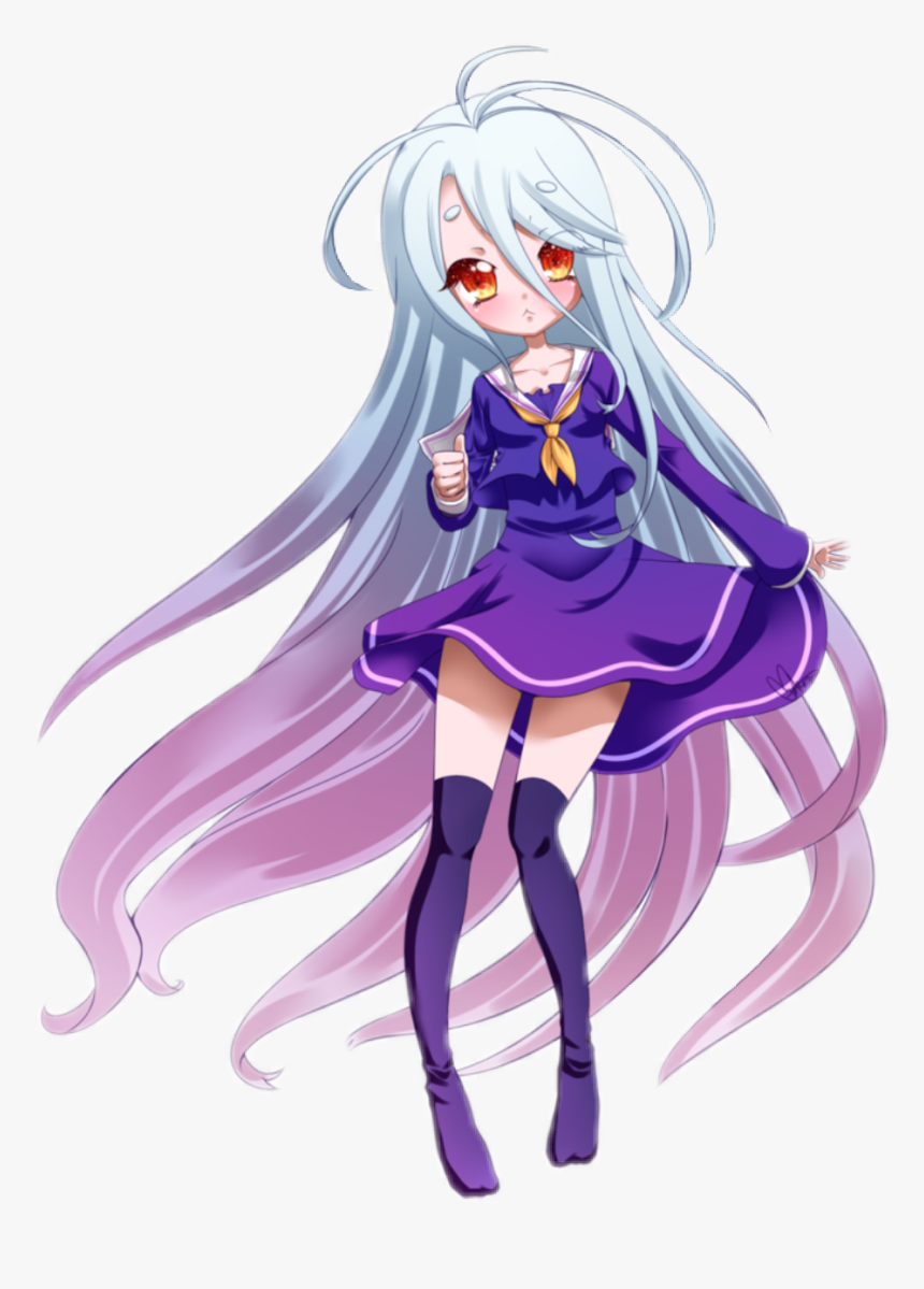 Loli Transparent Shiro Jpg Transparent Library - No Game No Life Png, Png Download, Free Download