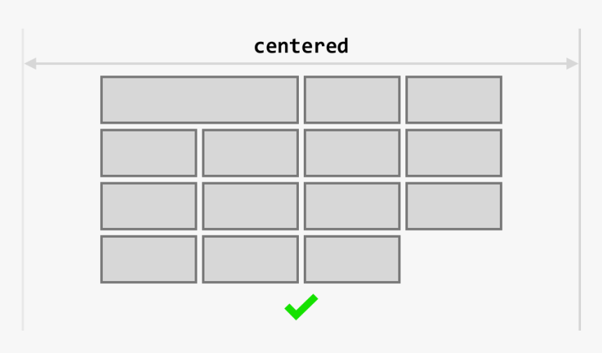 Centered Grid Of Elements - Centered Block Grid, HD Png Download, Free Download