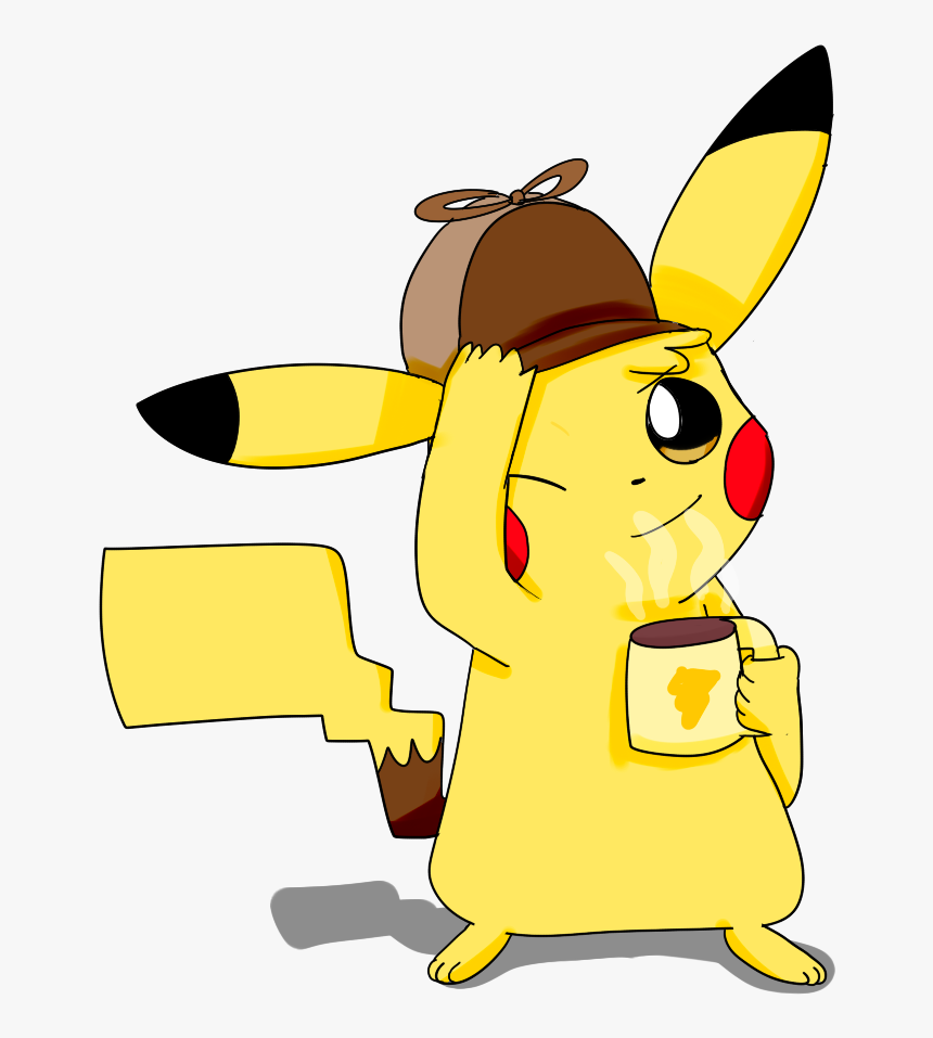 Detective Pikachu - Cute Cartoon Detective Pikachu Drawings, HD Png Download, Free Download