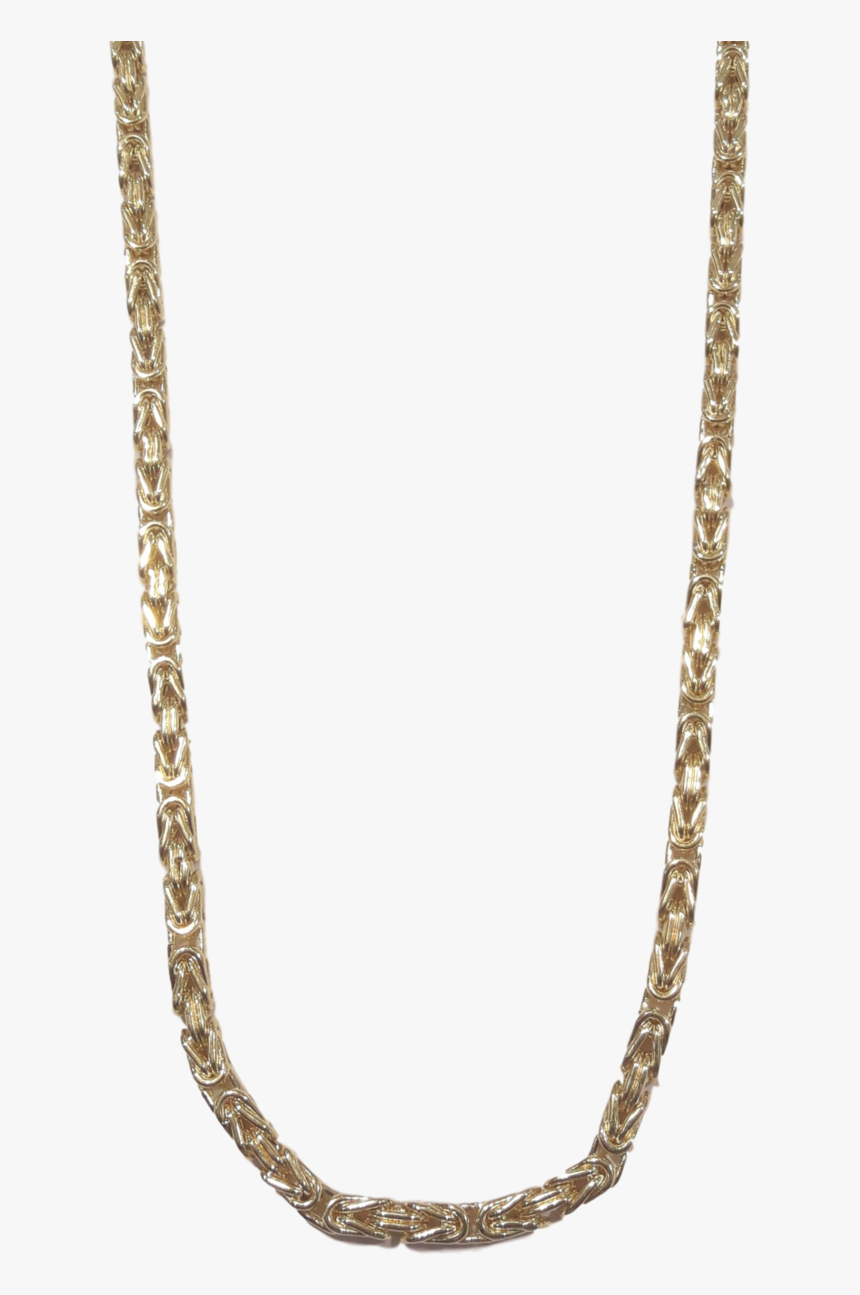 14k Yellow Gold Kings Link Necklace - Chain, HD Png Download, Free Download