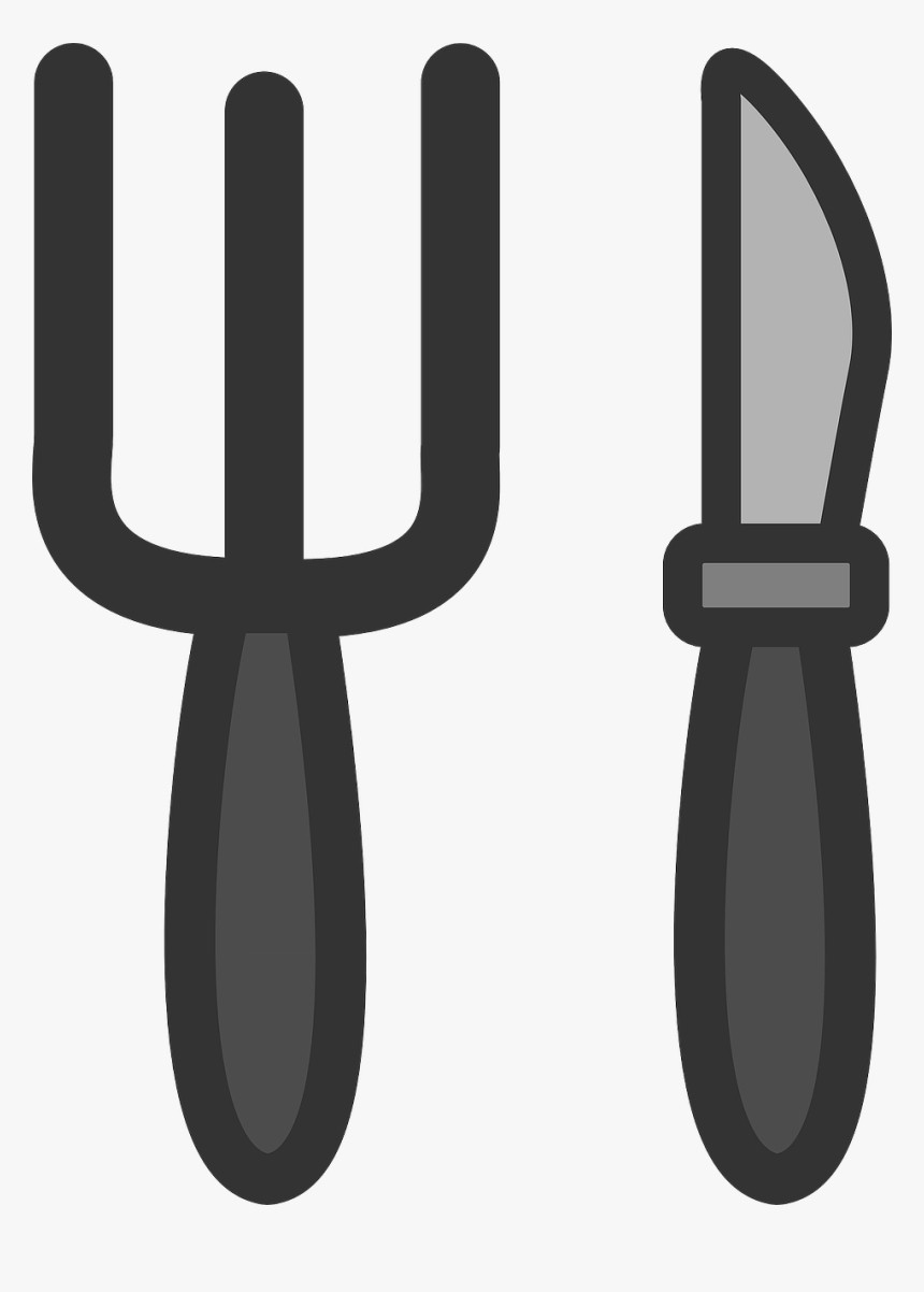 Cutlery Silverware Knife Fork Png Image Clipart , Png - Fork And A Knife Cartoon, Transparent Png, Free Download