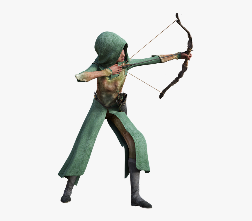 Fee, Elf, Arch, Arrow, Objectives, Quiver, Fairy, Fae - Longbow, HD Png Download, Free Download