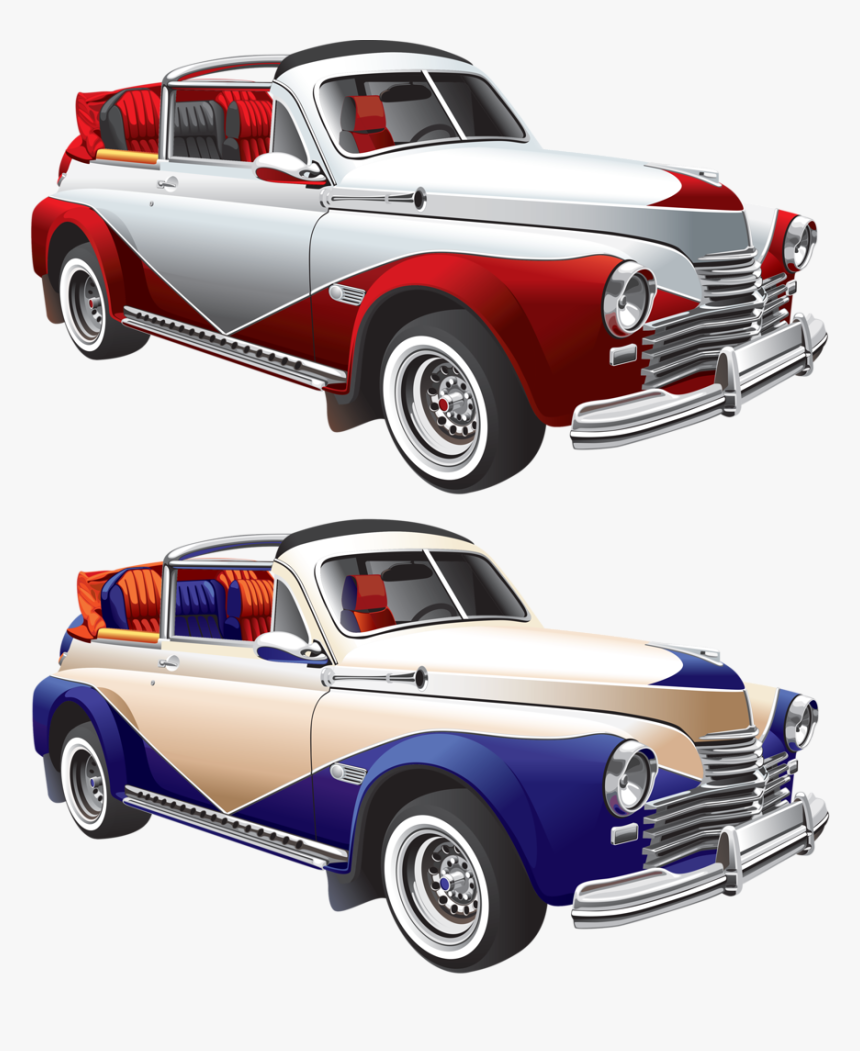 Impala Drawing Vintage Car - Two Color Hot Rod, HD Png Download, Free Download