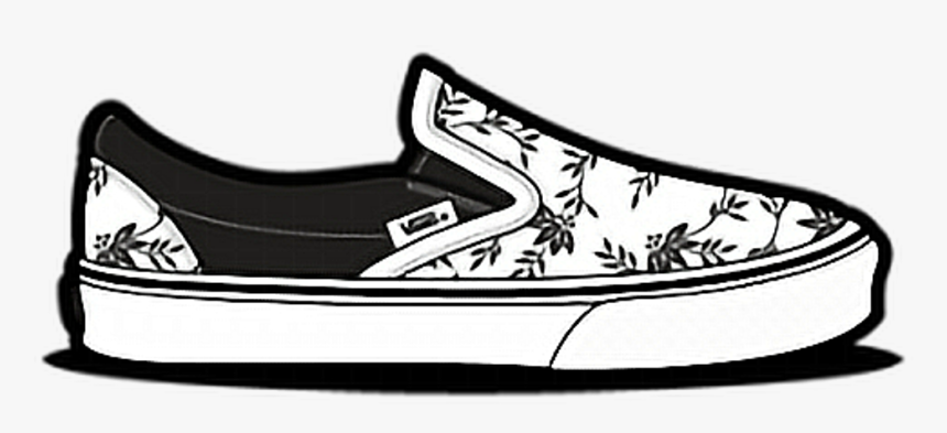 black and white vans drawings