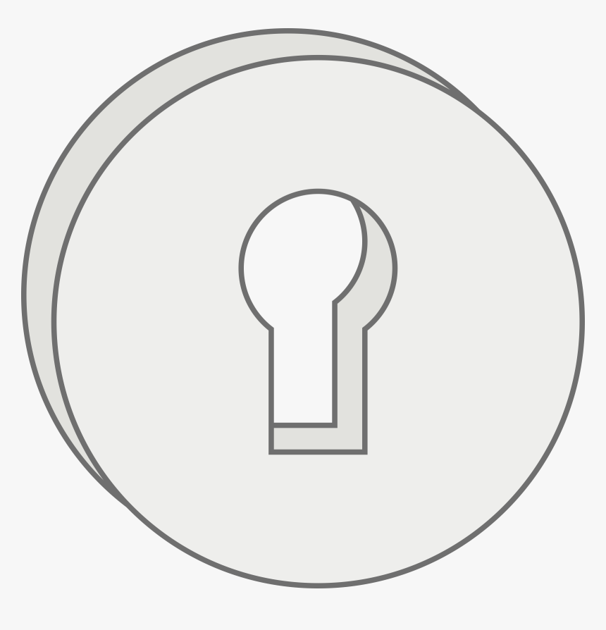 Lock Hole Png - Keyhole Clipart Black And White, Transparent Png, Free Download