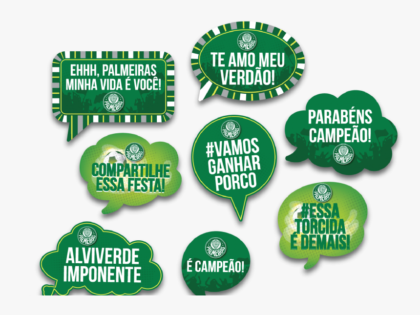 Kit Placas Palmeiras - Plaquinha De Aniversario Do Palmeiras, HD Png Download, Free Download